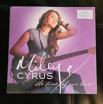 Miley Cyrus The Time Of Our Lives Vinyl New! Limited White W/ Purple Splatter Lp • $57