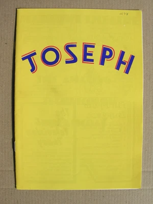 1978 JOSEPH & AMAZING TECHNICOLOR DREAMCOAT Marlowe Theatre Company Canterbury • £7.50