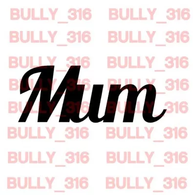 #386 20 X Mum Sentiment Vinyl Peel Off Stickers 19mm X 50mm • £2.29