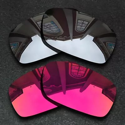 US Silver&Red Polarized Replacement Lenses For-Oakley Crankcase • $15.99
