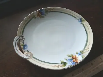 Antique Noritake Floral Pattern Porcelain China Dish Plate UNIQUE ONE Handle • $8.99