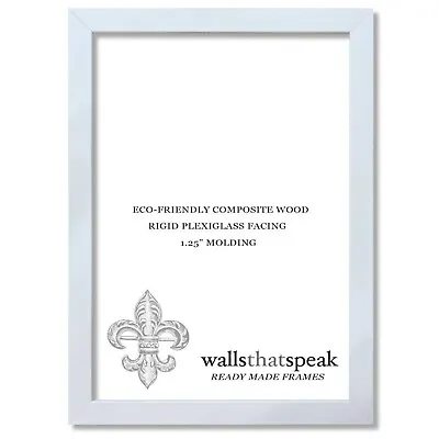 Walls That Speak White Picture Frame For Puzzles Posters Photos Or Artwork • $113.19