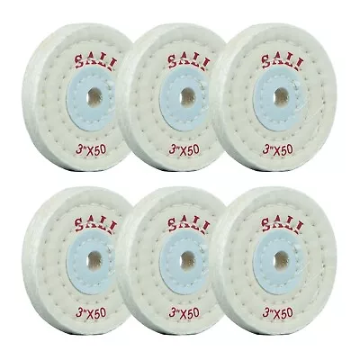 6 Pack Polishing Wheel For Bench Grinder 6PCS Cotton Buffing Wheel 3 Inch • $39.99