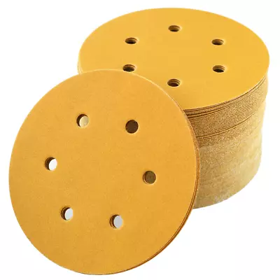 6-Inch 6-Hole Hook And Loop Sanding Discs 220-Grit Random Orbital Sandpaper F • $33.99