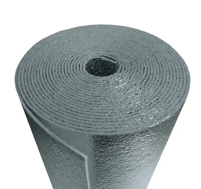 R8 HVAC Duct Wrap REFLECTIVE Insulation 2-Sided Foam Core 4FT X 10FT (SECONDS) • £24.94