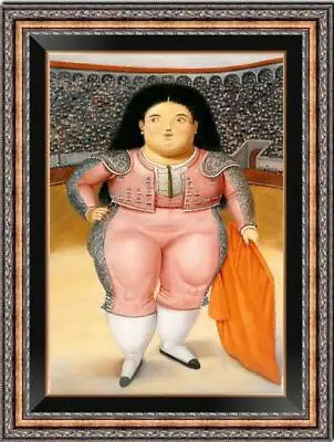 $199 • Buy Hand Painted Oil Painting Reproduction Of Fernando Botero Girl On Canvas 24 X36 