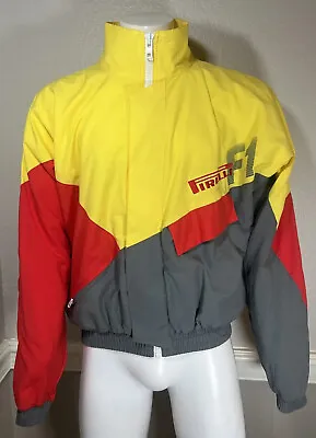 Vintage Pirelli F1 Jacket Size Large NWOT Excellent Condition Windbreaker L • $39.95