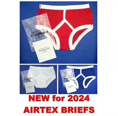NEW For 2024! Men’s Cotton AIRTEX Y Front Briefs Retro Vintage Style • £7.50
