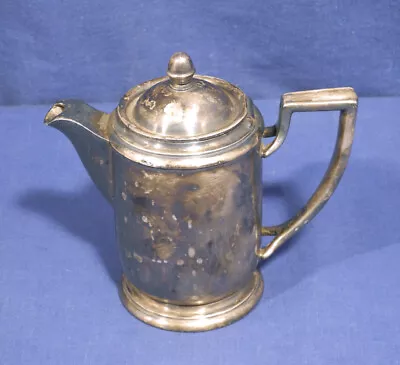 Vtg Colombian Steamship Line Steamer China 10 Oz. Individual Teapot Silverplated • $49.99