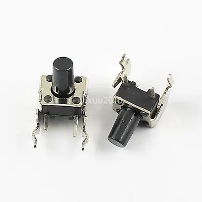 $3.79 • Buy 100Pcs Momentary Tactile Tact Push Button Switch 2 Pin Right Angle 6x6x9mm