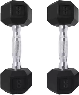 Dumbbells Set Of 2 Exercise Fitness Dumbbell For Home Gym Free Weights Hand Hex • $52.84