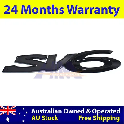 Gloss Black SV6 Badge For Holden VE VF SV6 Commodore Ute Sedan Wagon • $22.75