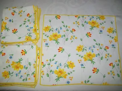 Vintage Vera Napkins Set Of 12 Flowers • $19.95