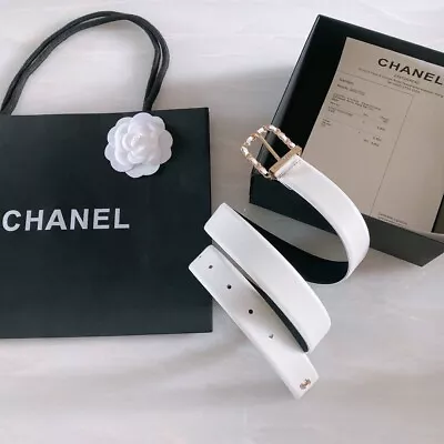 Chanel BeltWomen White leather Gold Plated • £317.24