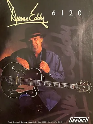 Duane Eddy Gretsch Guitars Full Page Vintage Promotional Print Ad • $1.99