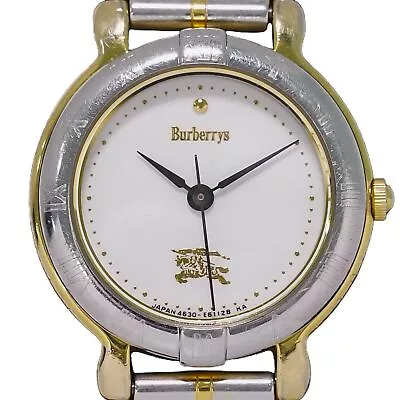 Burberrys Stainless Steel Gold Plated Quartz Watch Women • $374.95