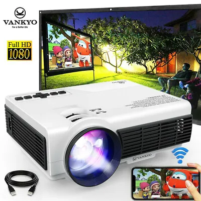 VANKYO Wireless Mini Projector 1080P LED WiFi Video Home Theater Cinema HDMI USB • $36.59