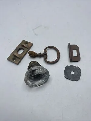 Metal Detector Finds Lot Brass? Copper? Latches Vintage Antique Parts Pieces MK • $9.99