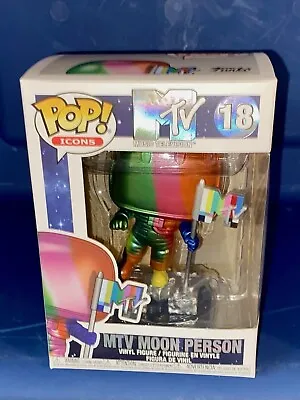 Funko Pop! MTV Moon Person #18 Icons Rainbow Metallic APR • $8.55