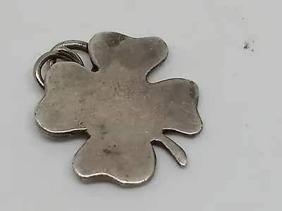 Beautiful Vintage 925 Sterling Silver Four Leaf Clover Charm • $19