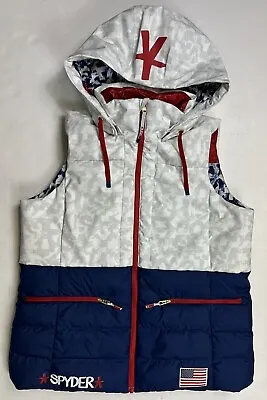 US Ski Team Beijing Winter Olympics Official Uniform 2022: Spyder Down Vest L • $199.95