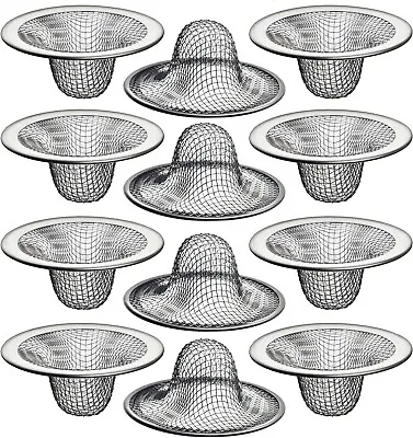 12 Pack Mesh Sink Drain Basket - StrainerHair Catcher For Bathroom SinkLaundry • $9.42