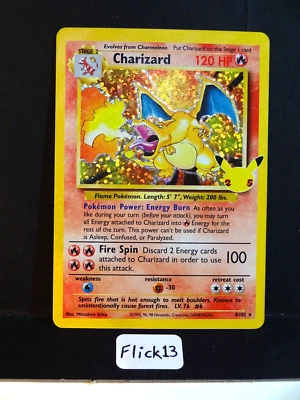 $40 • Buy CHARIZARD Celebrations Classic Collection Ultra Rare 4/102 Unplayed Pokemon Card