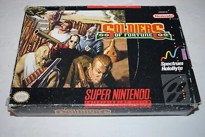 Soldiers Of Fortune Super Nintendo SNES Video Game Complete In Box • $44