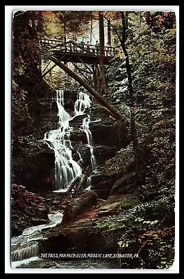 Scranton PA The Falls Pan Pack Glen Moosic Lake Rotograph Postcard      Pc233 • $13