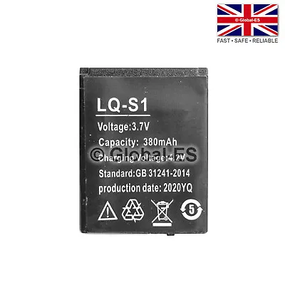 V8 X6 QW09 DZ09 W8 GT08 AB-S1 LQ-A1 Smart Watch Battery - 3.7V 380mAh LQ-S1 • £6.99