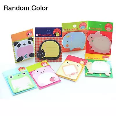 Sticky Notes Korean Style Stationery Cute Happy Zoo SALE Pad Notes- • $1.98