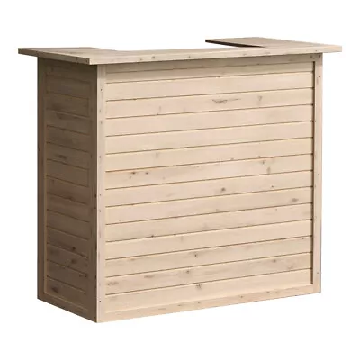 Solid Pine Wooden Garden Home Bar Cocktail Bar Table Man Cave Pub Reception Desk • £199.95