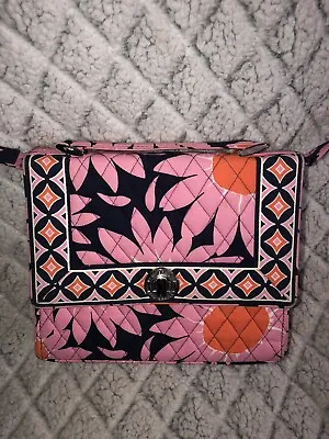 Vera Bradley Purse Loves Me Julia Shoulder Handbag Crossbody Satchel Turnlock • $9