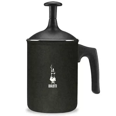 Bialetti Tuttocrema Cappuccino Milk Frother - Coffee - Black 6 Cups 330ml Large • £30.04