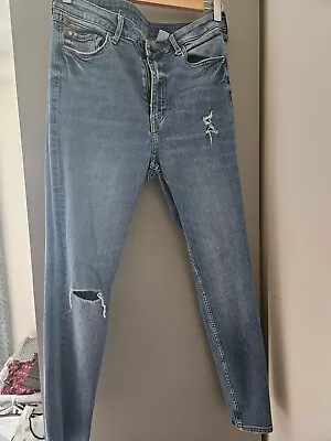 H&M Skinny Short Jeans - High Waist  • £0.99