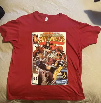 Marvel VS Capcom Fate Of Two Worlds PS3 Xbox Promo Merchandise T Shirt L • £26