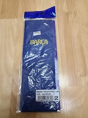 NWT FC Barcelona Barca Football Socks Mid-Calf - Producte Oficial  Soccer • $7.95