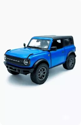 5438D 2022 BY KINSMART Ford Bronco Hard Top 1:34 Scale Diecast  Blue (NO BOX) • $10.50