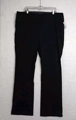 NWT Women's Maurices Plus Size 22W Pull On Dress Pants Black Boot Cut Mid Rise • $34.20