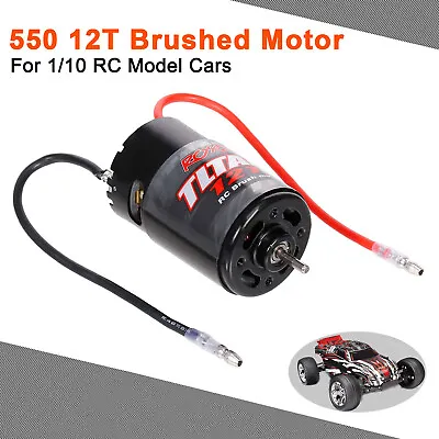 RC 550 12T Brushed Motor For 1/10 RC Off-Road Car HSP HPI Wltoys Kyosho TRX U4U0 • $11.97