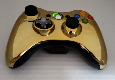 $33.99 • Buy Microsoft Xbox 360 Limited Edition Chrome Gold Wireless Controller OEM, TESTED!