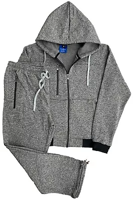 Men's Soft Fleece Warm Sweat Jacket & Sweatpants Fleece Suit (M To 5XL) • $59.99