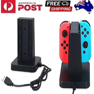 NEW Controller Charging Stand Dock Charger For Nintendo Switch Handle Console AU • $27.99