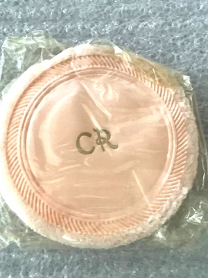 $14.99 • Buy Charles Of The Ritz Compact Powder Puff CR Logo Never Used In Cellophane Vintage