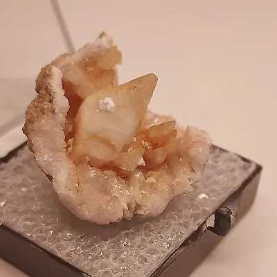 Calcite W/Rose Quartz Geode New Mexico Thumbnail-FREE SHIPPING • $19.66