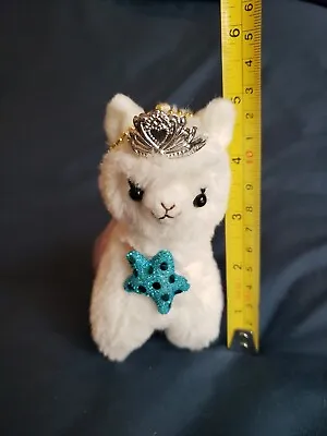 AMUSE AlPaccaso 5  White Princess Alpaca Stuffed Plush Keychain From Japan NWT • $15