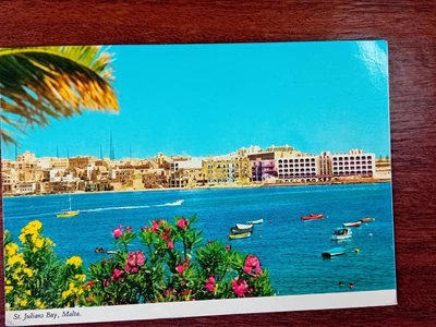 £1.40 • Buy St Julian's Bay Malta Postcard Shows Hotel Cavalieri