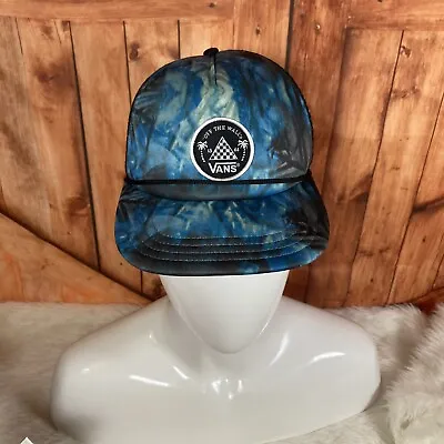 VANS Off The Wall Trucker Hat  Logo Beach Hawaiian Adjustable Tie Dye Snap Back • $8.99