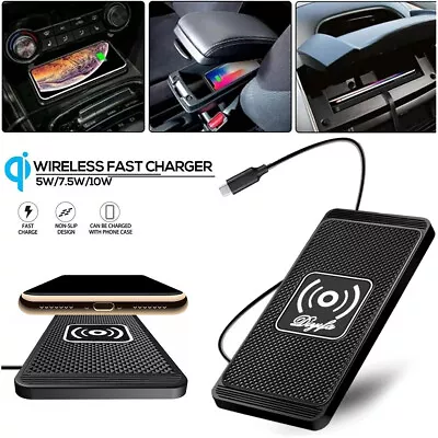 Wireless Car Phone Charger Fast Charging Pad Mat For IPhone Samsung Universal • $16.36