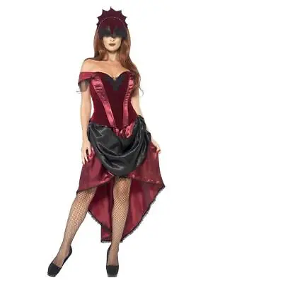 Adult's Red Venetian Temptress Fancy Dress Party Costume • £14.19